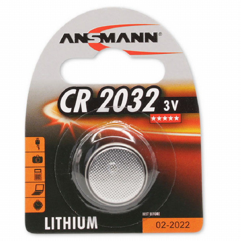 Ansmann Lithium CR2032 3V Button Cell 20mm 