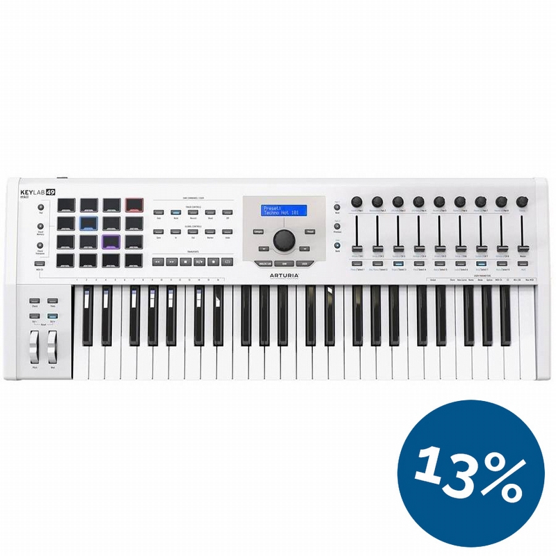 Arturia Keylab 49 MKII Midi Keyboard White