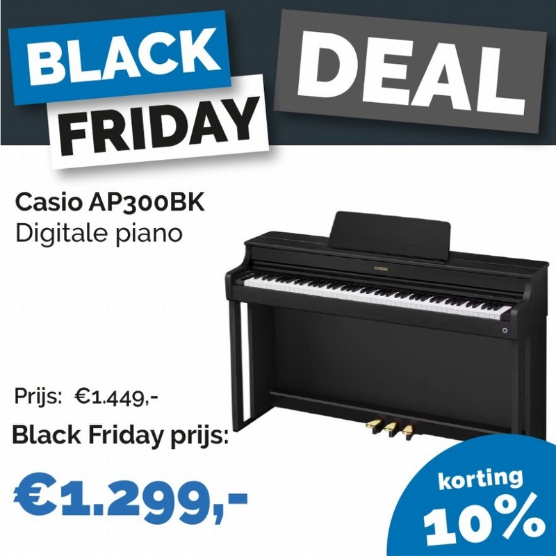 Casio AP-300BK Digitale Piano Zwart