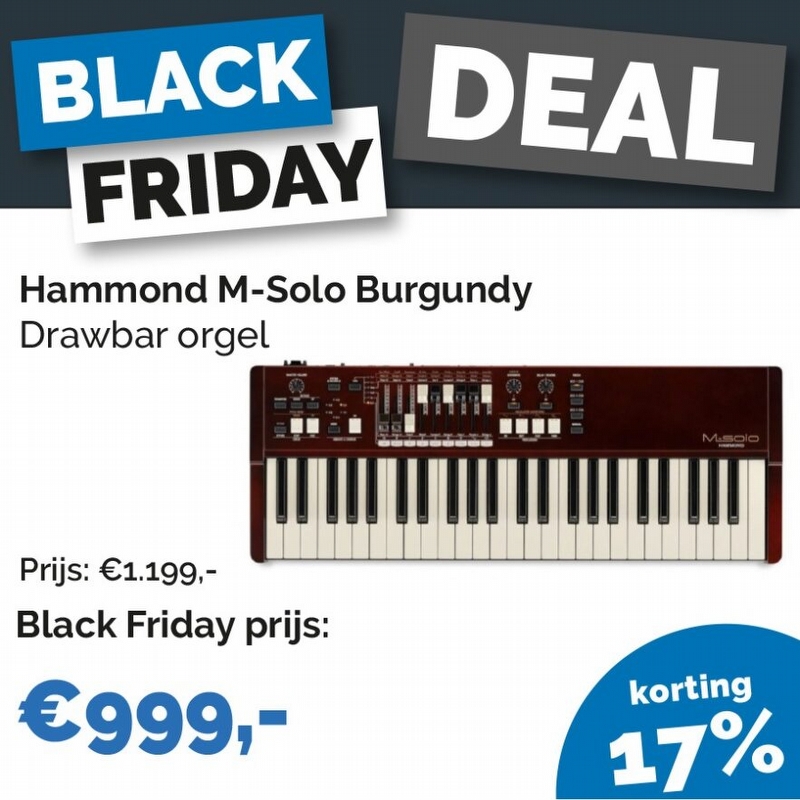 Hammond M-Solo Keyboard - Burgundy