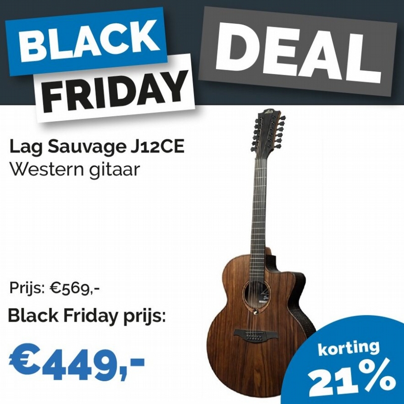 Lag Sauvage-J12CE - 12-String Jumbo