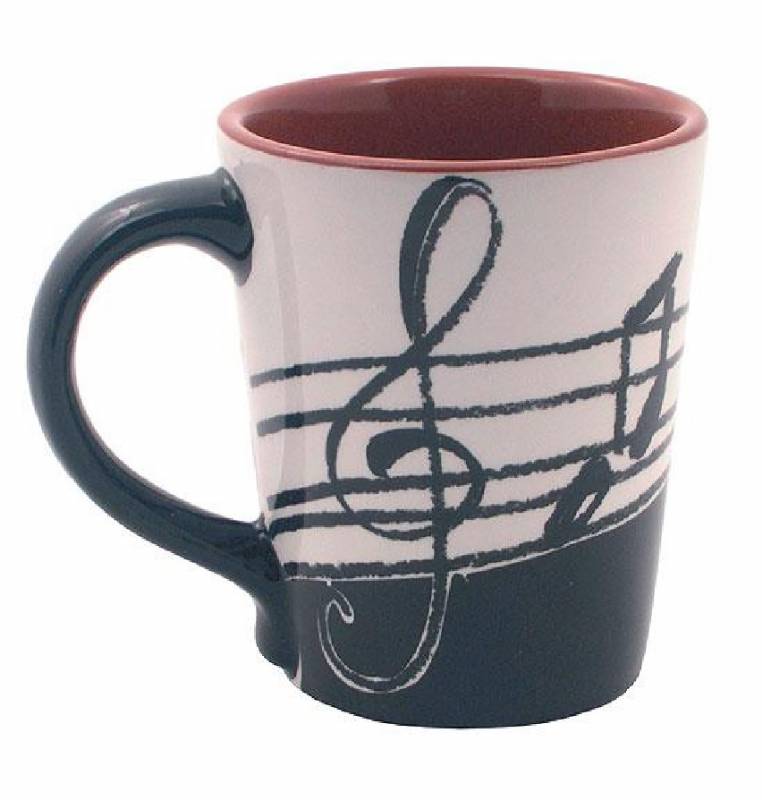 Latte Mug - Music Notes