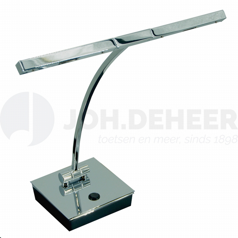 Ludio PL-80MP Klavierlampe Deluxe - Chrome