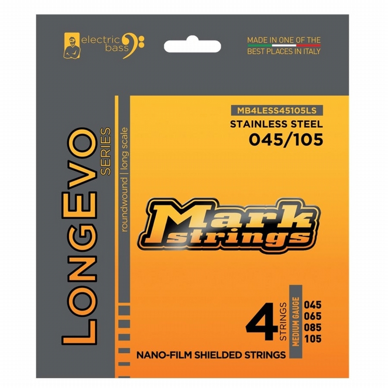 Markbass Longevo Stainless Steel Bass Strings - .045 - .105