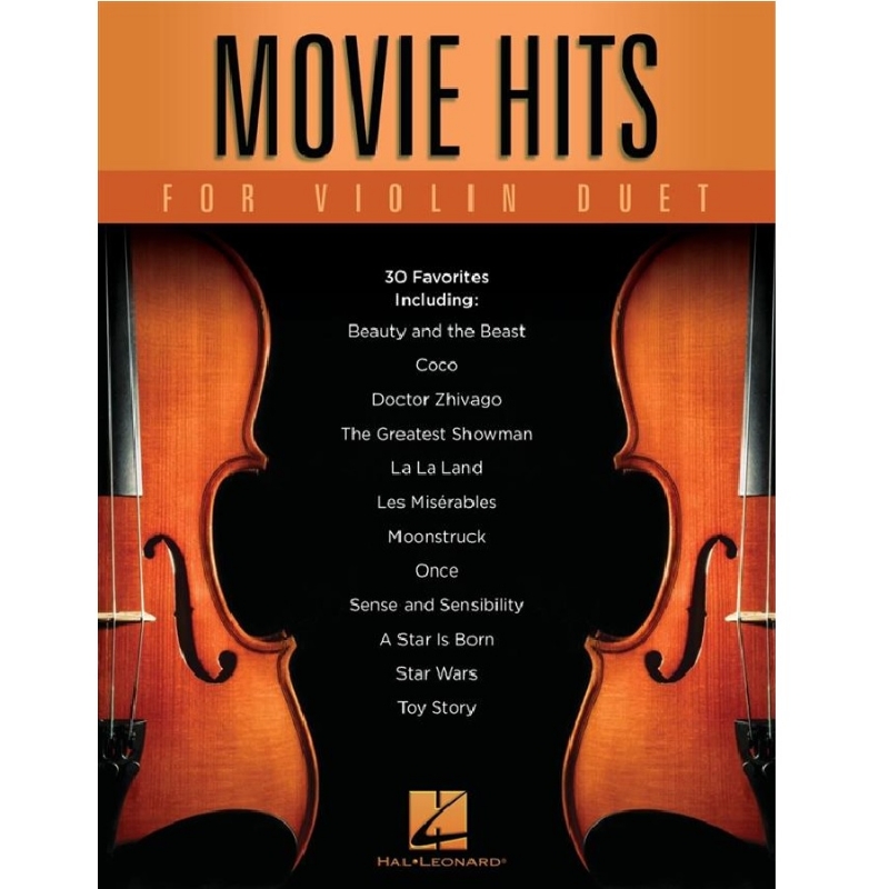 Movie Hits for Violin Duet