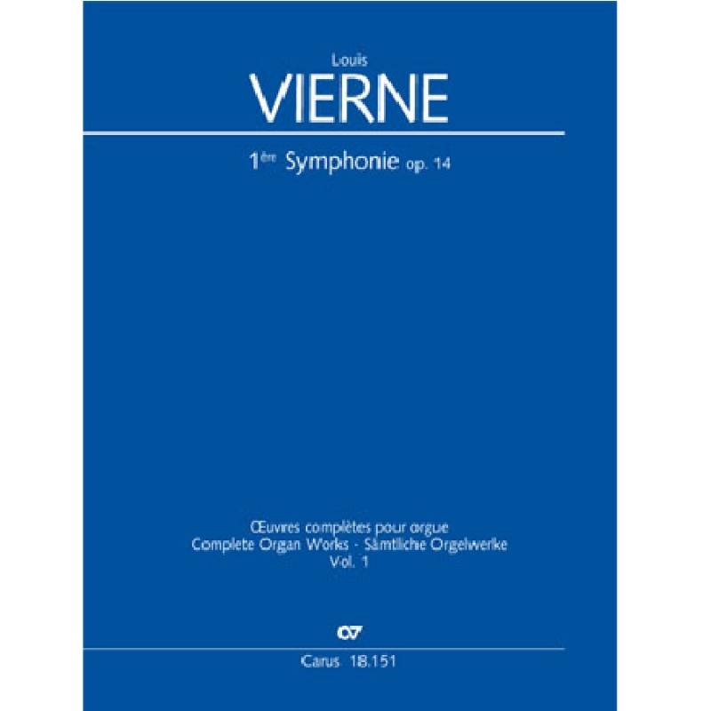 Symphonie 1 Opus 14 - Louis Vierne Carus Verlag