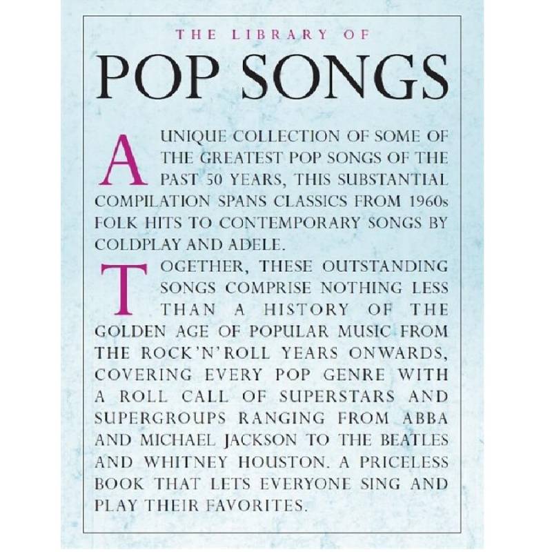 The Library Of Pop Songs