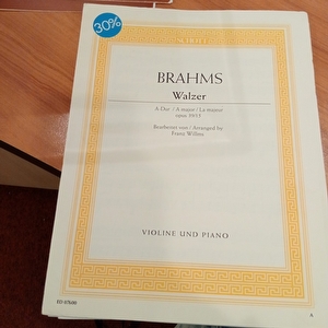 Brahms Walzer Violine Und Piano By Franz Willms