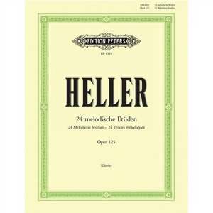 Edition Peters Heller 24 Melodische Etuden Opus 125 Für Klavier