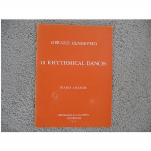 Gerard Hengeveld 10 Rhythmical Dances Piano Quatre Mains