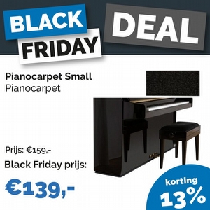 Joh.deHeer Piano Carpet Small - Black