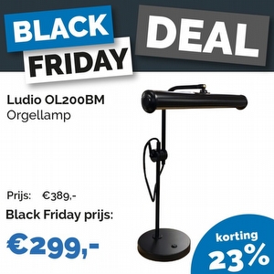 Ludio OL-200BM Orgellamp Zwart