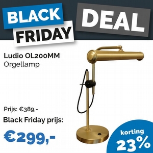 Ludio OL-200MM Orgellamp Messing