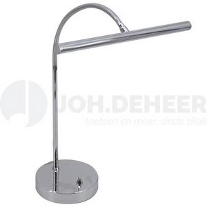 Ludio PL-80CH Klavierlampe Deluxe - Chrome