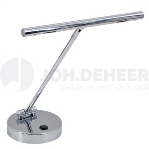 Ludio PL-60CH Klavierlampe Deluxe - Chrome