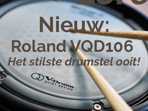 Nieuw: De Roland VQD106, het stilste digitale drumstel ooit 