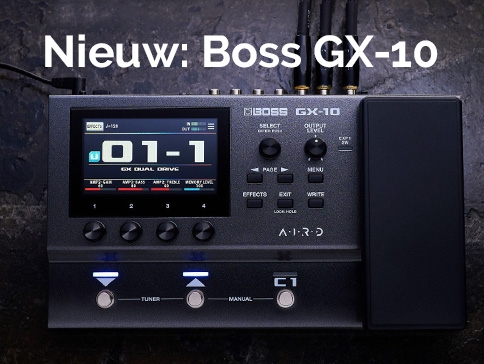 Nieuw van Boss: de GX-10 Multi-Effects Processor