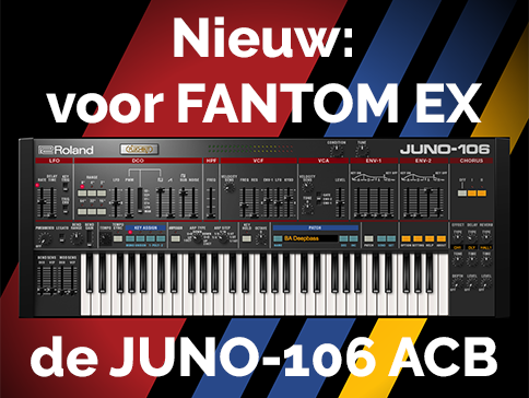 Aankondiging van Roland: JUNO-106 nu ook beschikbaar in FANTOM EX Upgrade