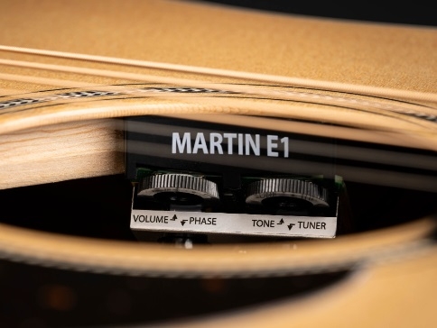 The new Martin E1 preamp is now available on selected models!