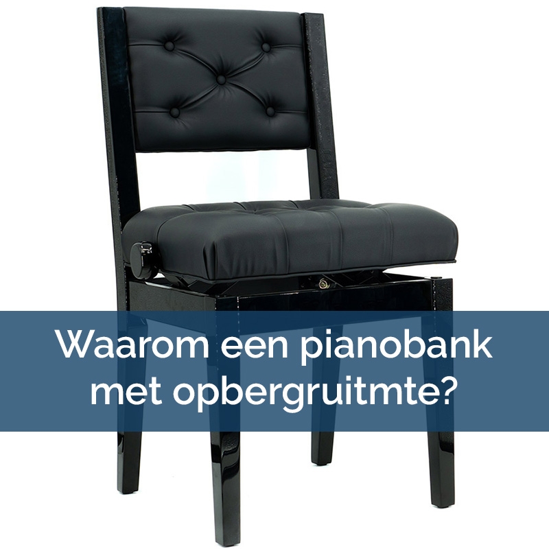 Pianobanken met opbergruimte - thumbnail